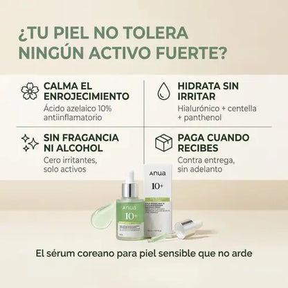 Sérum Ácido Azelaico 10% - Calma Enrojecimiento Facial y Rosácea